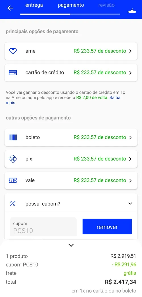 Imagem na descrição da promoção