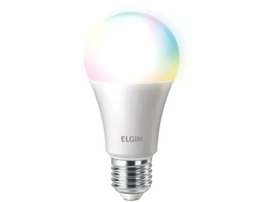 [APP + CLIENTE OURO] Lâmpada Smart Wi-Fi Elgin Smart Color Bulbo LED | R$39