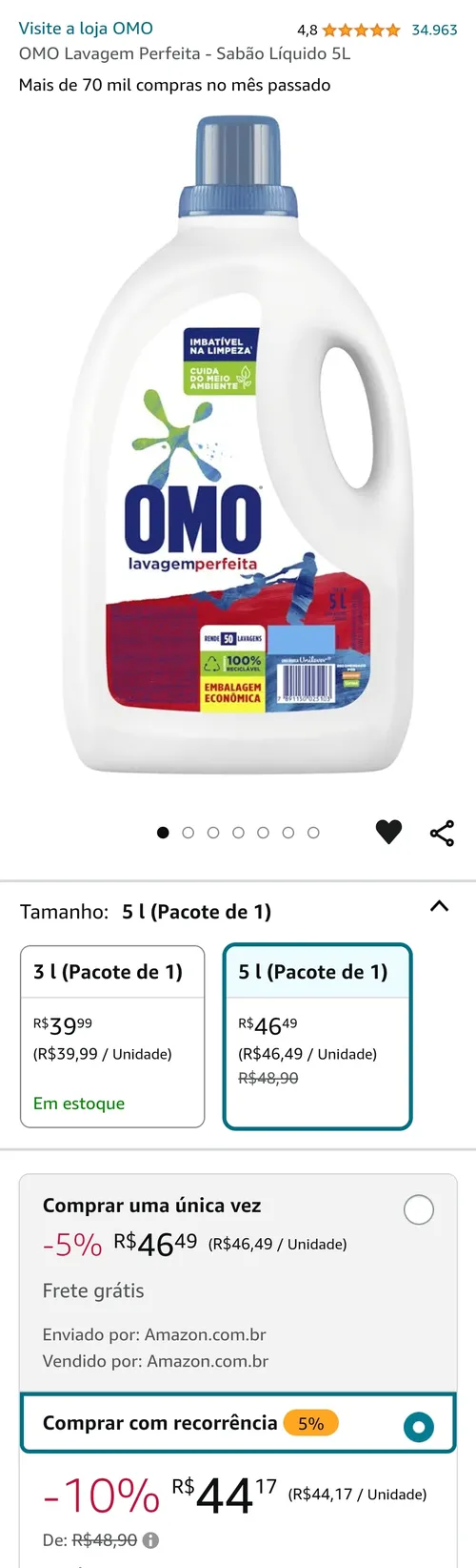 Imagem na descrição da promoção