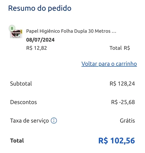 Imagem na descrição da promoção