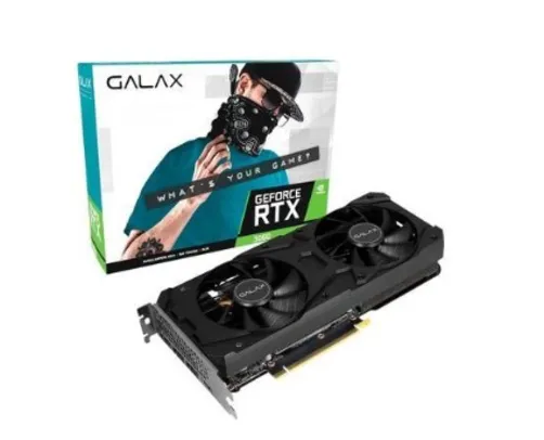 Placa De Vídeo GALAX GeForce RTX 3060, 12GB, LHR, 1-Click OC, 15 GBPS, GDDR6, Ray Tracing, DLSS - 36
