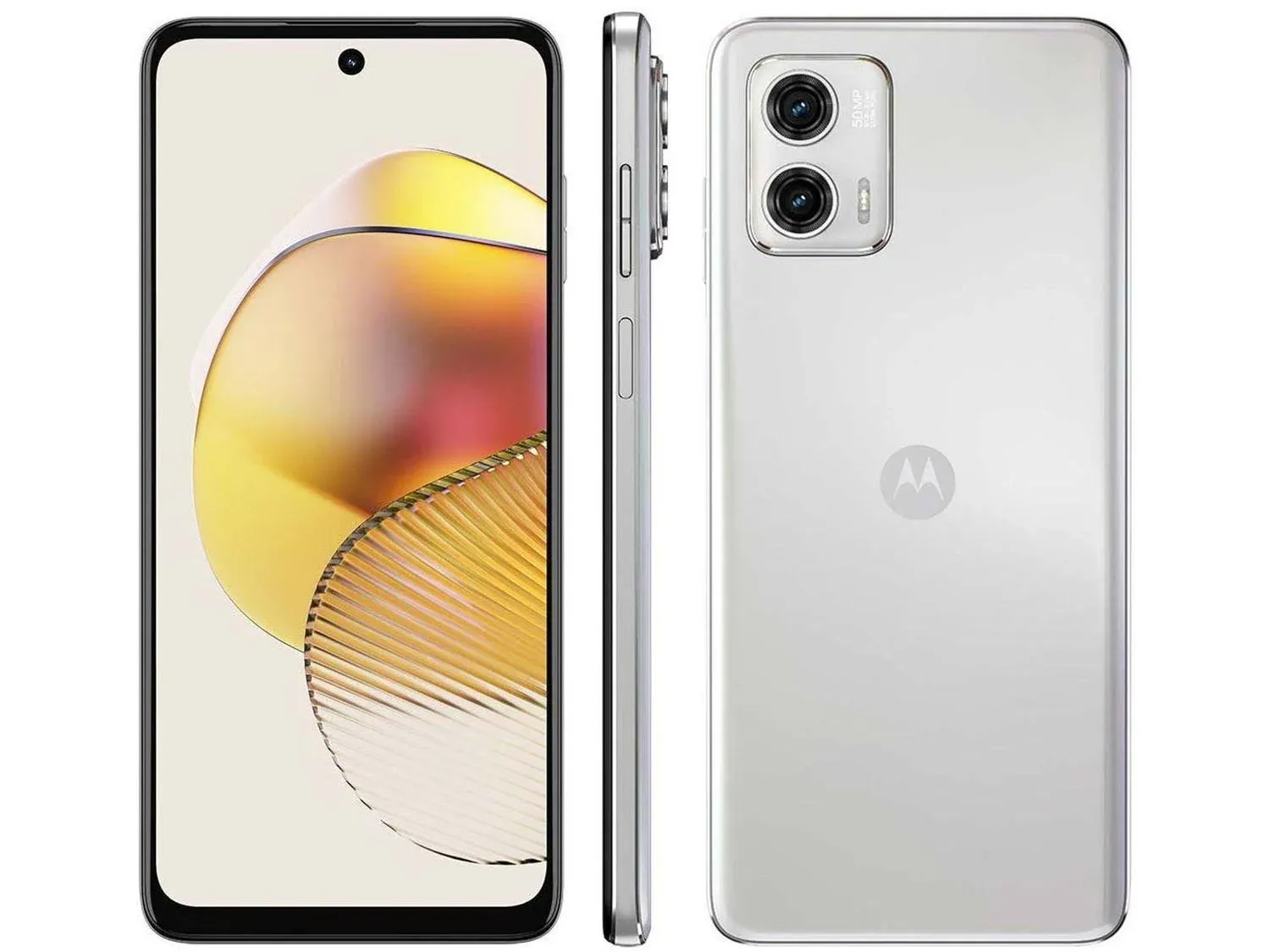 Imagem do produto Smartphone Motorola Moto G73 5G 128GB, 8GB RAM, Tela De 6.5 Branco