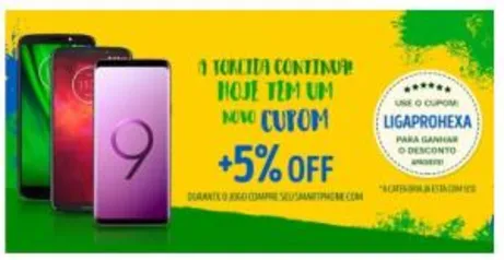 5% OFF em Smartphones na Saraiva