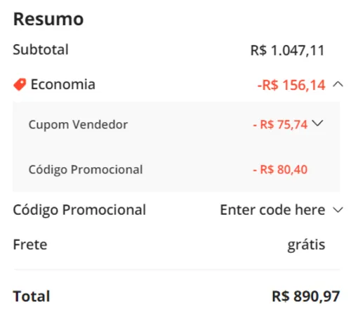 Imagem na descrição da promoção