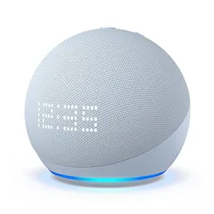 [Selecionados/C. Visa] Novo Echo Dot 5ª geração com Relógio, Smart speaker com Alexa