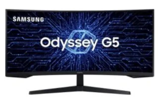 [Boleto] Monitor Gamer Curvo Samsung Odyssey 34" Ultra WQHD 165hz | R$ 3990