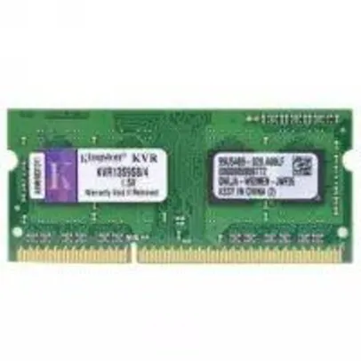 Memória RAM Kingston 4GB 1333MHz DDR3 Notebook CL9 - KVR13S9S8/4