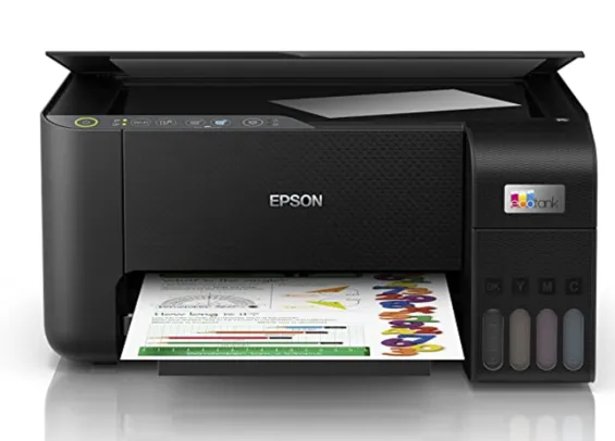 Multifuncional Epson EcoTank L3250 - Tanque de Tinta Colorida, Wi-Fi Direct, USB, Bivolt