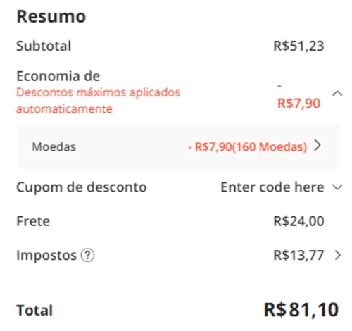 Imagem na descrição da promoção