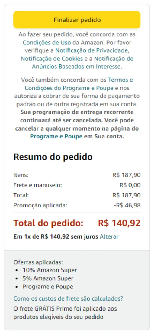 Imagem na descrição da promoção