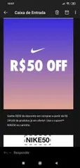 R$ 50 OFF acima de R$ 300