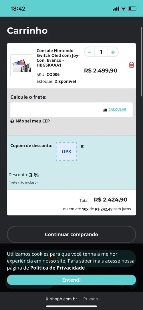 Imagen na descrição da promoção