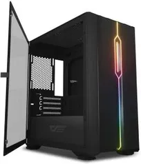 [PRIME] Gabinete Aigo DLM23 RGB Preto | R$ 439