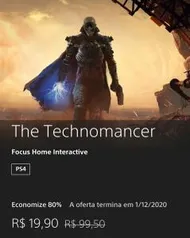 The Technomancer - PS4 | R$20