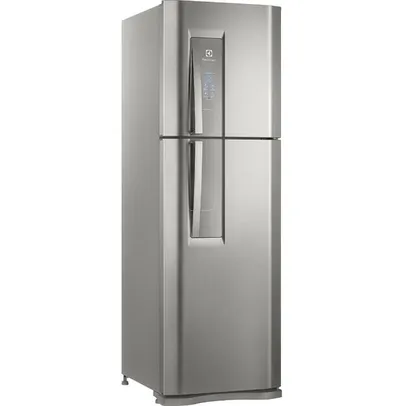  (AME R$2958)  Geladeira/Refrigerador Electrolux Duplex DF44S Frost Free Top Freezer 402 litros Inox