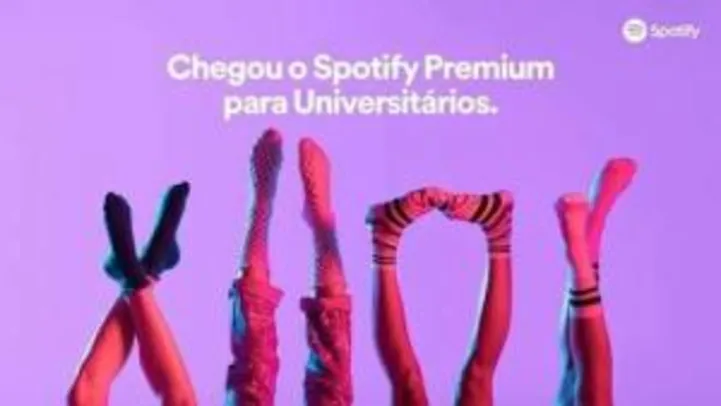 Spotify - 50% de desconto para Universitários
