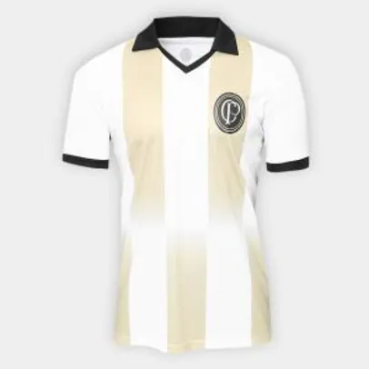 Camisa Corinthians n° 9 Centenário - Edição Limitada Masculina - Branco e Preto