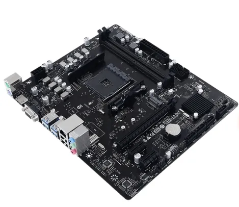 Placa Mãe Biostar B550MH, Chipset B550, AMD AM4, mATX, DDR4, AB55AM4S-R02-BS212X