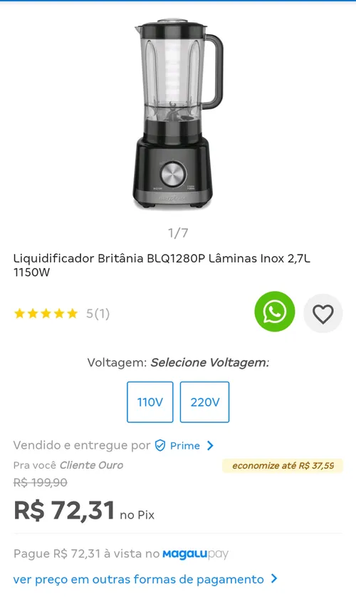 Imagem na descrição da promoção