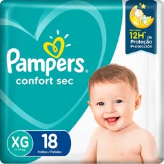 Fralda Pampers Descartável Confort Sec XG - 18 Unidades