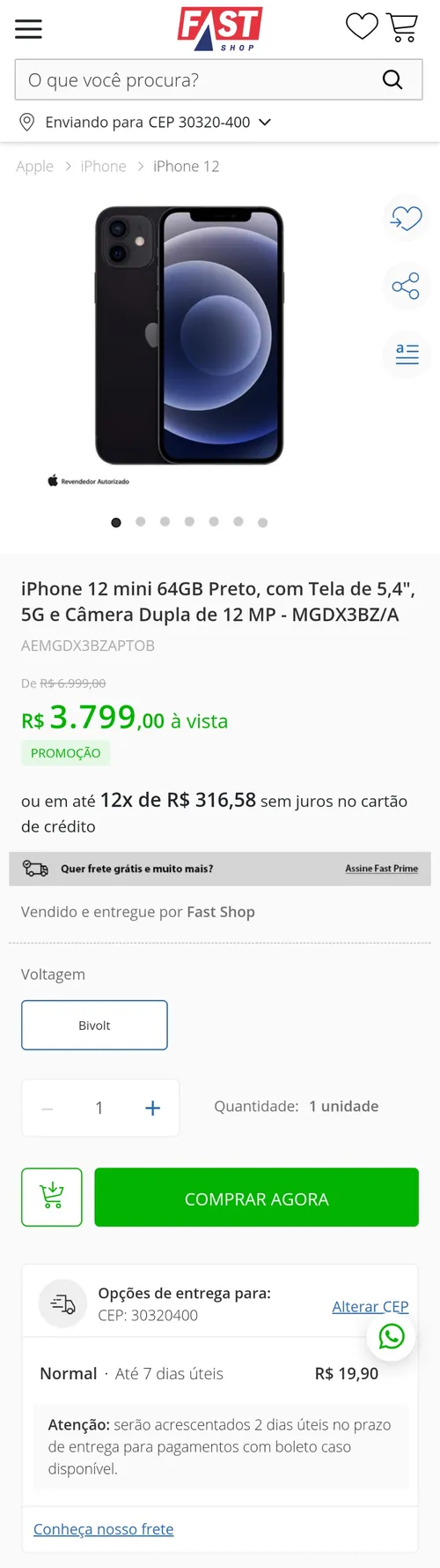 Imagem na descrição da promoção