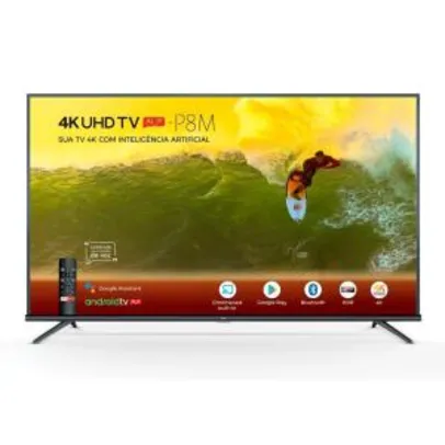 Smart TV LED 55´ 4K TCL, Android TV, Bluetooth, Wi-Fi - 55P8M | R$2.260