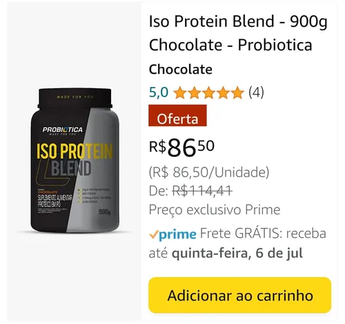 Imagem na descrição da promoção