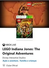 [Usuários GOLD] GRÁTIS - LEGO Indiana Jones: The Original Adventures