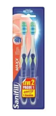 Escova Dental Maxx Macia Leve 2 Pague 1, Sanifill, Sanifill | R$ 3,95
