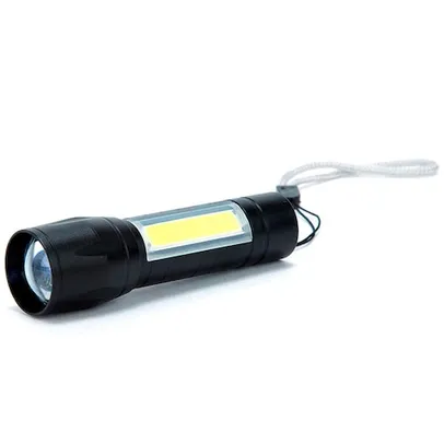 Lanterna Tática Echolife LA0038 LED Q5 Enemy Recarregável - Preto