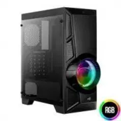 Gabinete Gamer AeroCool Aero Engine RGB Lateral Acrilico AEROENGINE RGB-A-BK-V1