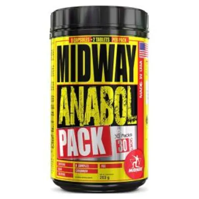 Anabol Pack - Pré Treino completo com cafeína, aminoácidos, vitaminas e minerais - Midway USA por R$ 38