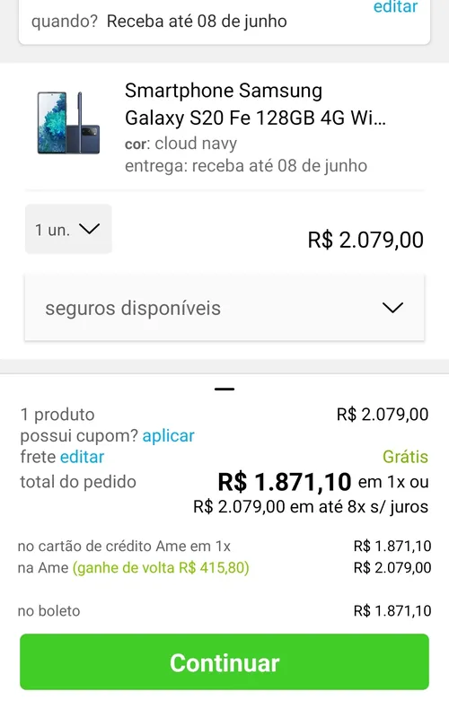 Imagem na descrição da promoção