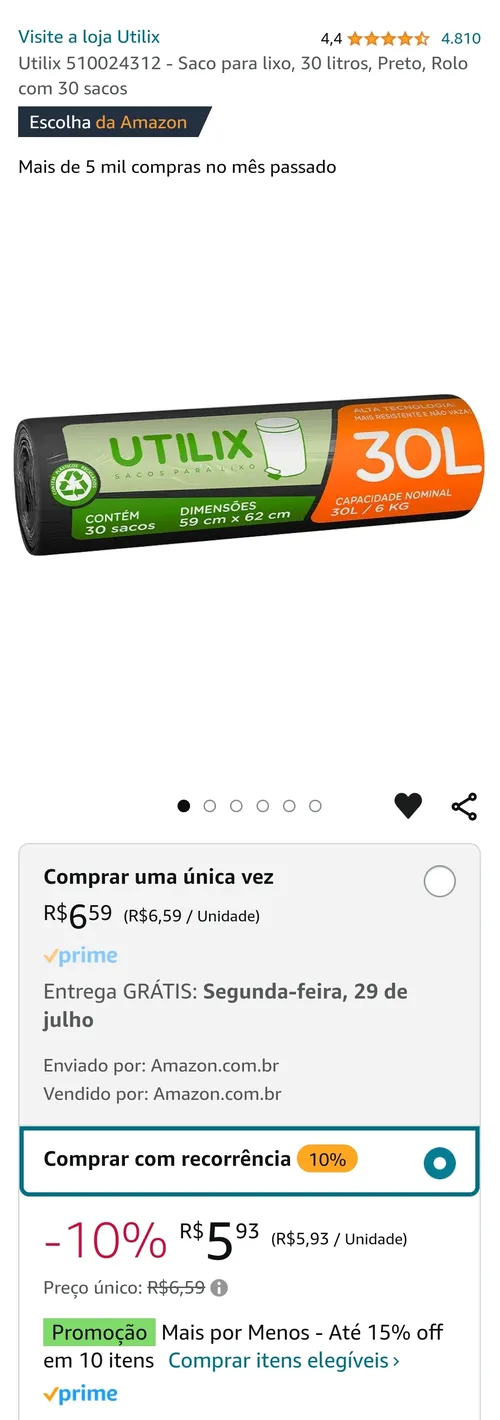 Imagem na descrição da promoção