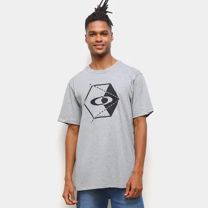 Camiseta Oakley Hex Masculina - Cinza Claro | R$45