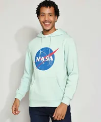 Blusão de Moletom NASA - Verde Claro | R$46