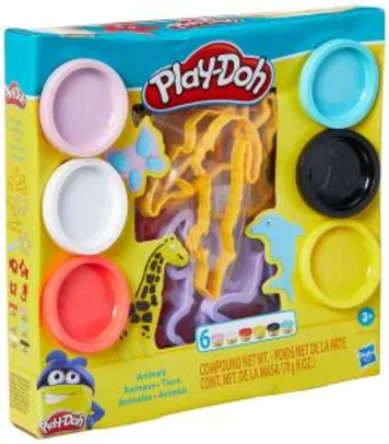 Conjunto Massinha, Play-Doh, E8535, Animais - Hasbro, Variadas | R$ 20