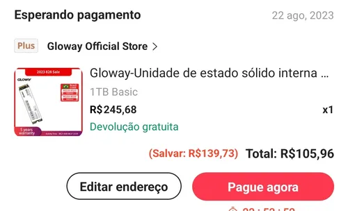 Imagem na descrição da promoção