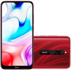 Smartphone Xioami Redmi 8, 64GB, 12MP, Tela 6.22´, Vermelho + Capa Protetora - R$ 1390