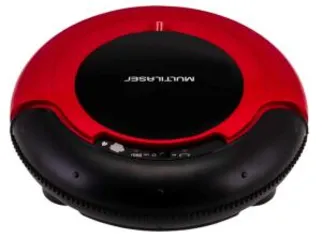 Aspirador Robô de Pó Multilaser HO041 3 em 1 Bivolt 30W - Vermelho/Preto | R$ 299