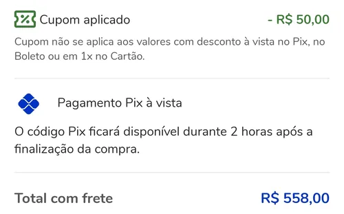 Imagem na descrição da promoção