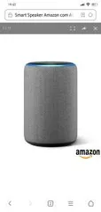 Smart Speaker Amazon com Alexa Cinza - ECHO R$520