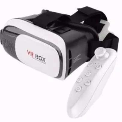 Óculos Vr Box 2.0 Realidade Virtual 3d Android Ios Controle - R$27