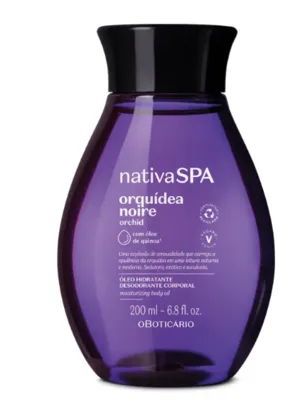 Óleo Hidratante Desodorante Corporal Nativa SPA Orquídea Noire 200ml