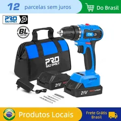 [BRASIL] Furadeira/Parafusadeira elétrica PROSTOMER, à Bateria 21V