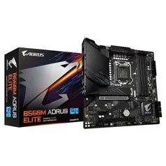 Placa Mãe Gigabyte B560M AORUS ELITE (rev. 1.0), LGA1200, Micro ATX, DDR4