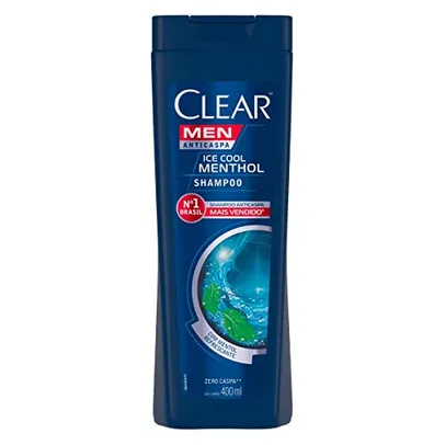 [3 unid][REC] Shampoo Anticaspa Clear Men Ice Cool Menthol 400ml | 7,25 cada
