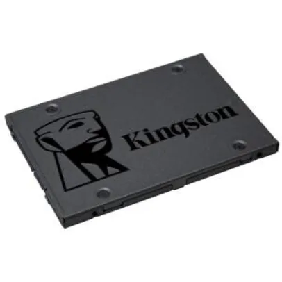 Saindo por R$ 139: SSD Kingston A400, 120GB, SATA, Leitura 500MB/s, Gravação 320MB/s - SA400S37/120G | Pelando