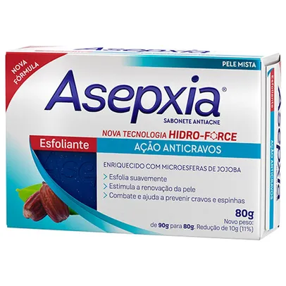 Saindo por R$ 6: Sabonete Esfoliante Asepxia - 90g | R$6 | Pelando