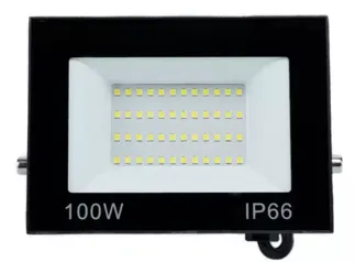 Refletor Led Smd 100w Holofote Bivolt Ip66-6500K Branco Frio